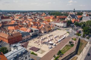 Aerial view of Gyor