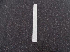 Aspalt road with white stripe