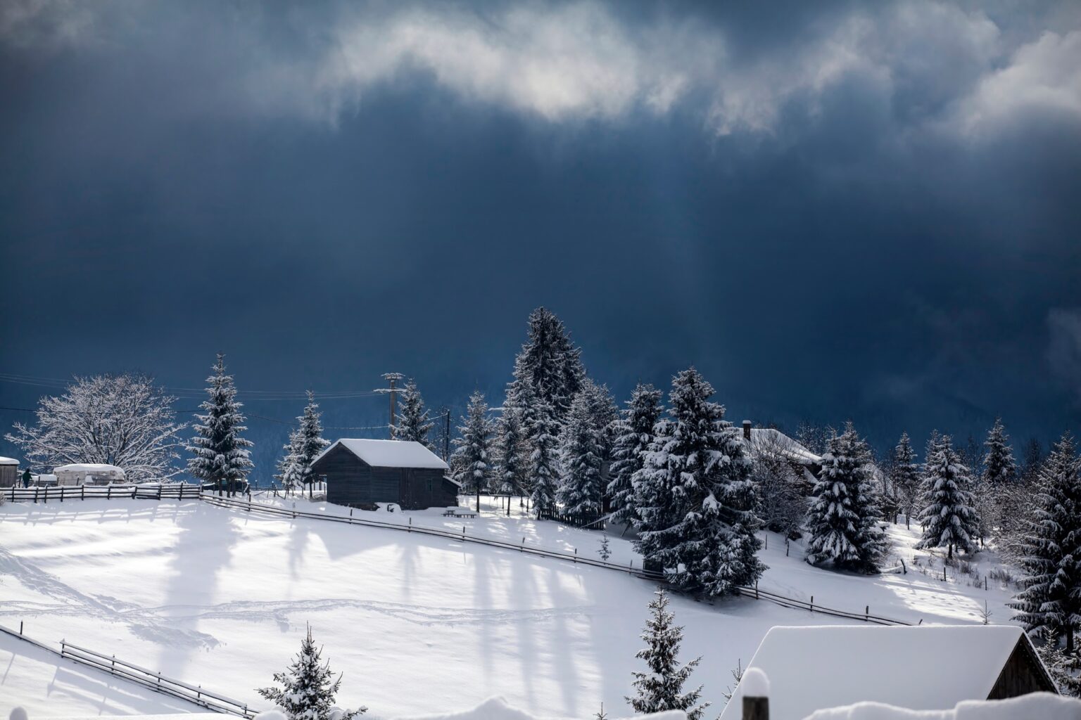 Winter in the mountains