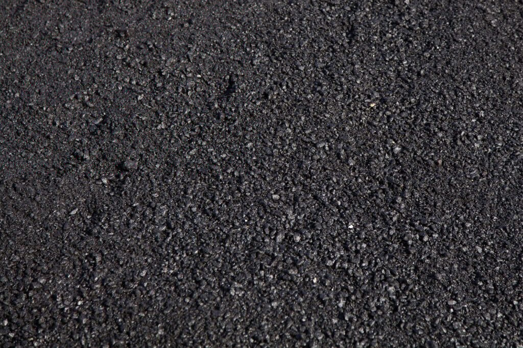 Road repair, asphalt close up